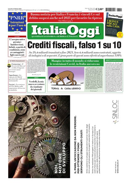 Italia oggi : quotidiano di economia finanza e politica